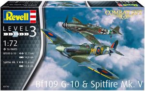 Revell 03710 Messerschmitt Bf109G-10 e Spitfire Mk.V 1/72