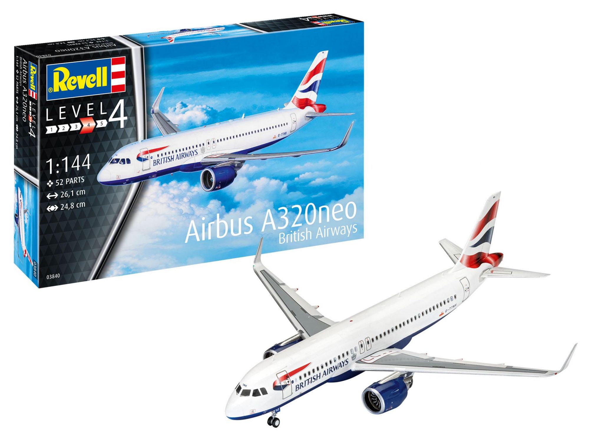 Revell 03840 Airbus A320 Neo British Airways 1/144 Kit de Montar 