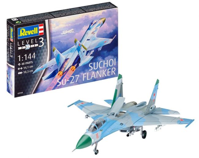 Revell 03948 Suchoi Su-27 Flanker - 1/144 kit Para Montar