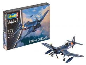 Revell 03955 Caça F4u-4 Corsair 1/72 Kit Para Montar