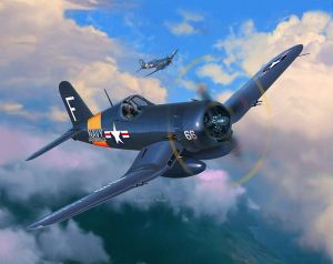 Revell 03955 Caça F4u-4 Corsair 1/72 Kit Para Montar