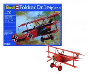 Revell 04116 Fokker Dr. 1 Triplane - 1/72 Kit Para Montar 