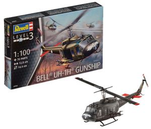 Revell 04983 Bell Uh-1H Gunship - 1/100 Kit Para Montar