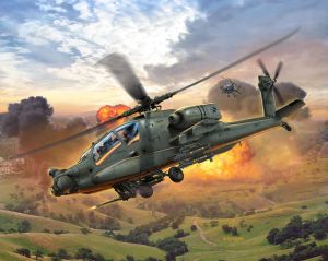 Revell 04985 Helicóptero Ah-64A Apache - 1/100 Kit Para Montar