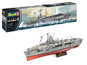 Revell 05164 Porta-aviões Alemão Graf Zeppelin - 1/720 - Kit Para Montar