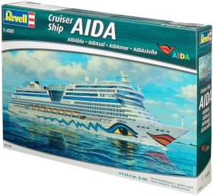 Revell 05230 Cruiser Ship Aida Blu, Sol, Mar, Stella - 1/400 Navio Cruzeiro Kit para montar 