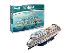 Revell 05230 Cruiser Ship Aida Blu, Sol, Mar, Stella - 1/400 Navio Cruzeiro Kit para montar 