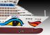 Revell 05230 Cruiser Ship Aida Blu, Sol, Mar, Stella - 1/400 Navio Cruzeiro Kit para montar 