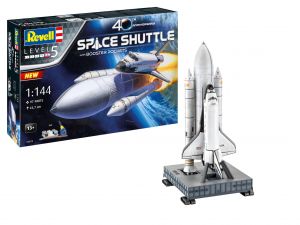 Revell 05674 Gift Set - Space Shuttle & Booster - 40o. Aniversário - 1/144 Kit Para Montar