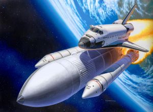 Revell 05674 Gift Set - Space Shuttle & Booster - 40o. Aniversário - 1/144 Kit Para Montar