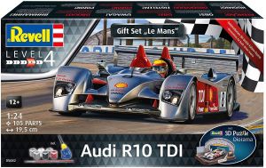 Revell 05682 Audi R10 TDI LeMans + quebra-cabeça 3D 1:24 Kit para Montar 