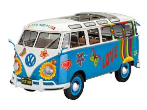 Revell 07050 Kombi Volkswagen T1 Samba Bus Flower Power - 1/24  Kit Para Montar