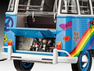 Revell 07050 Kombi Volkswagen T1 Samba Bus Flower Power - 1/24  Kit Para Montar