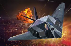 Revell 63899 F-117A Nighthawk Stealth Fighter - 1/72 Model Set Kit Para Montar