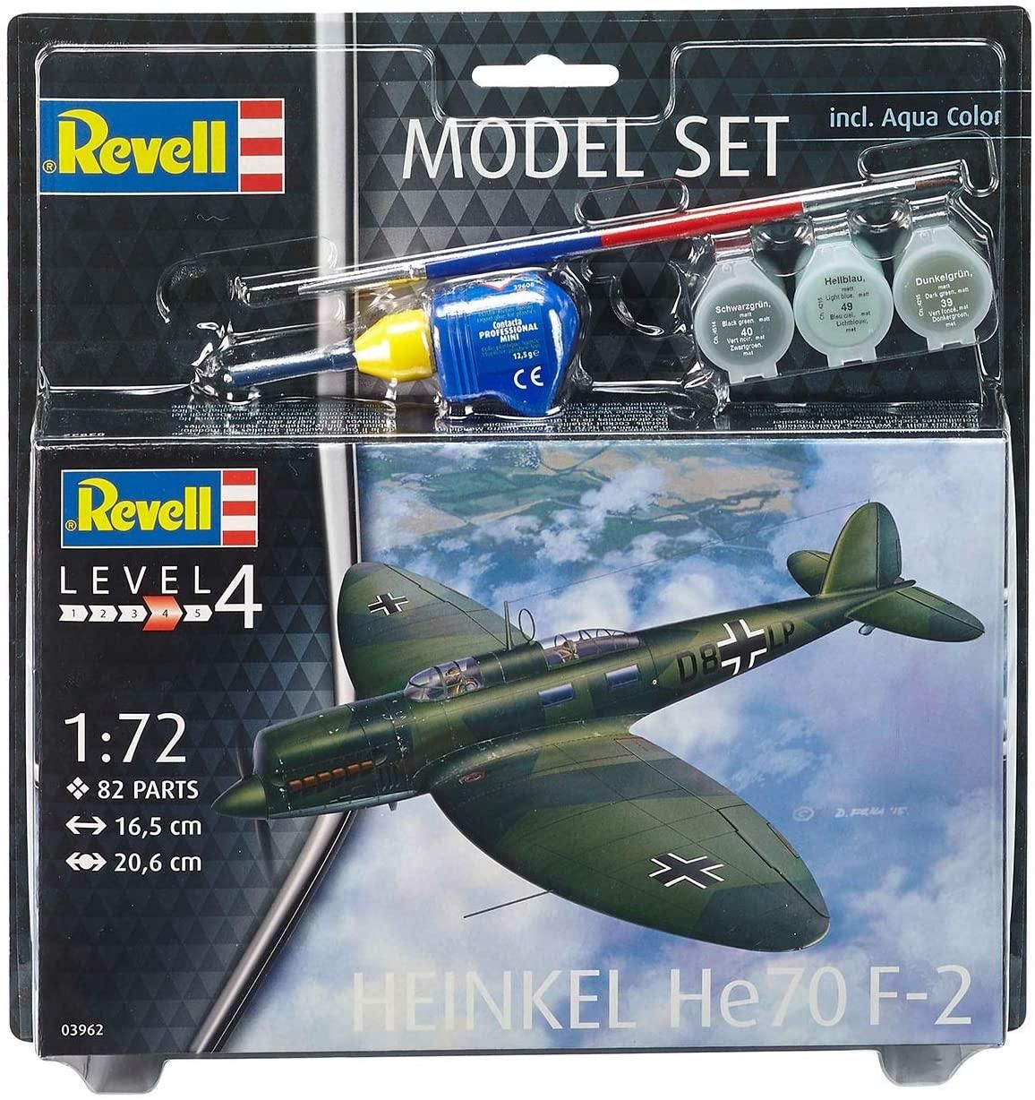 Revell 63962  Heinkel He70 F-2 - 1/72 Model Set Model Set Kit Para Montar 