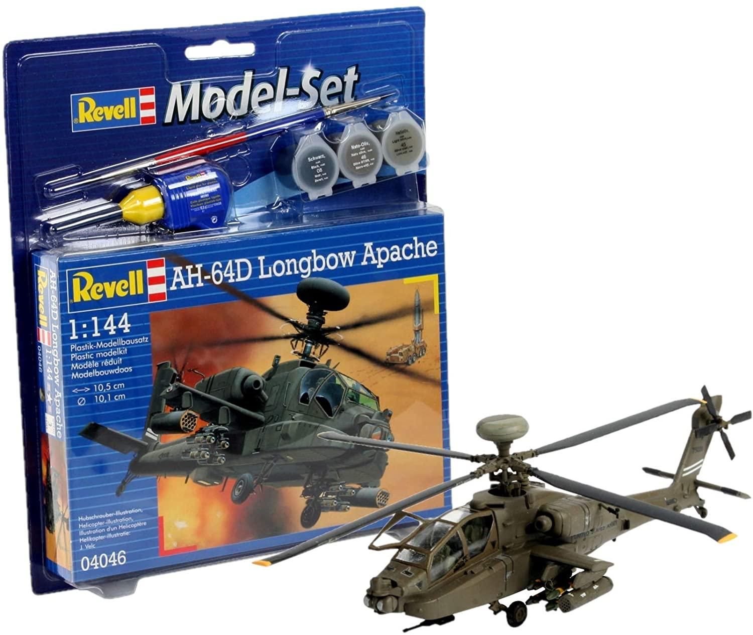 Revell 64046  Ah-64D Longbow Apache - 1/144 Model Set Kit Para Montar