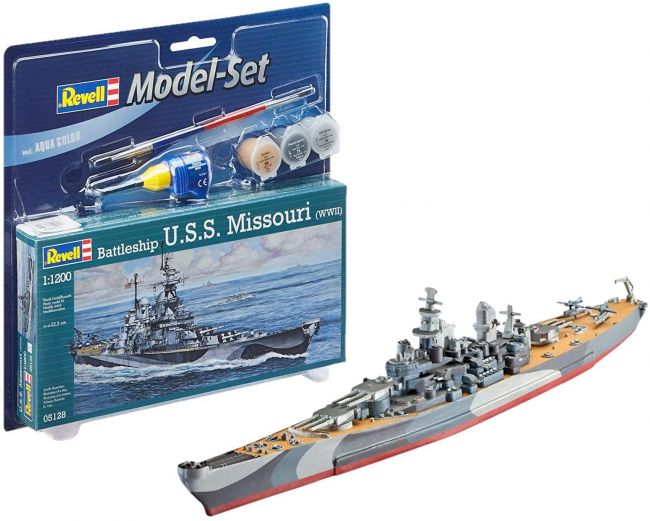 Revell 65128  Battleship U.s.s. Missouri (Wwii) - 1/1200 Model Set  Kit Para Montar