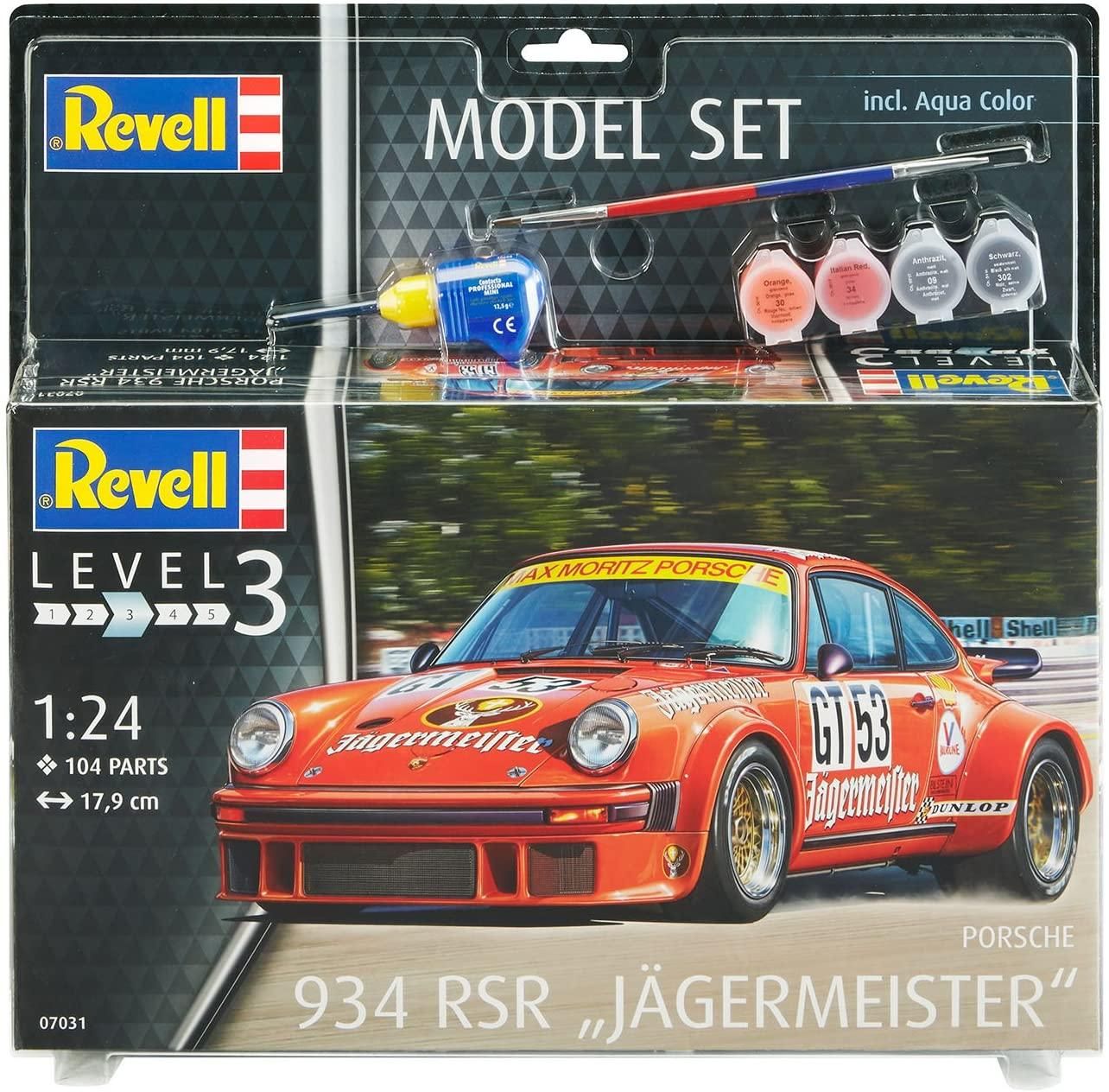 Revell 67031  Porsche 934 Rsr Jägermeister - 1/24 Model Set  Kit Para Montar 