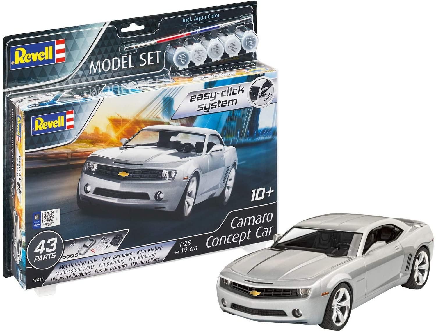 Revell 67648 Camaro Concept Car - 1/25 Model Set - Easy-clic Kit Para Montar