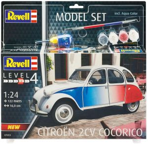 Revell 67653  Model Set Citroën 2 Cv Cocorico - 1/24  Kit Para Montar