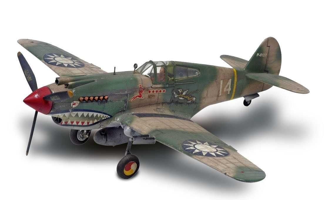 Revell 85-5209 P-40b Tiger Shark - 1/48 Kit Para Montar 