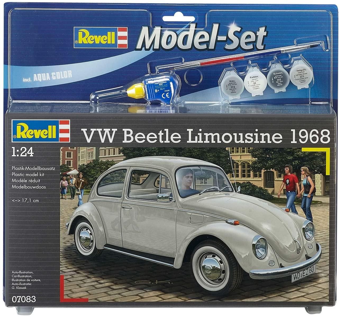 Revell 67083 Model Set Vw Beetle Limousine 1968 - 1/24 Kit para montar