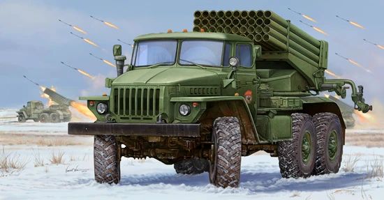 Russian BM-21 Grad Multiple Rocket Launcher 1/35 Kit Trumpeter 01013