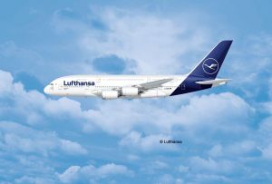 Rvell  03872 Airbus A380-800 Lufthansa New Livery - 1/144 Kit Para Montar 