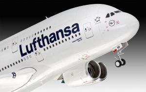 Rvell  03872 Airbus A380-800 Lufthansa New Livery - 1/144 Kit Para Montar 