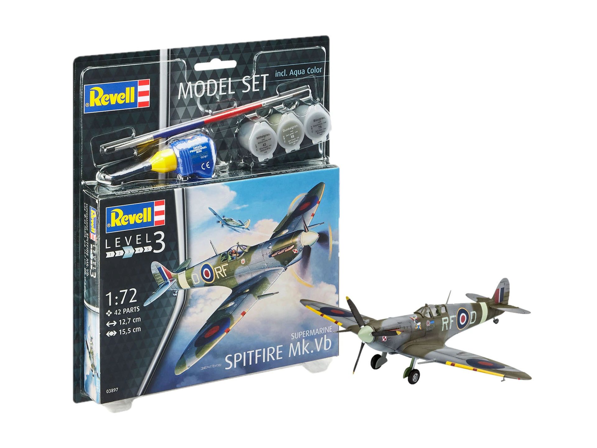  Spitfire Mk.vb - 1/72 Kit Para Montar Revell 63897