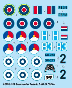 Supermarine Spiteful F.MK.14 Fighter 1/48 Kit De Montar Trumpeter 02850