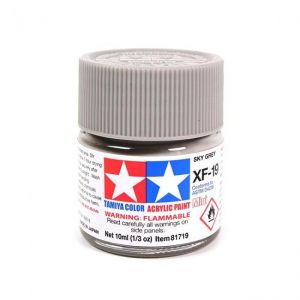 Tinta  Acrí­lica  XF-19 Flat Sky Gray 1/3 Oz - 10ml Tamiya 81719