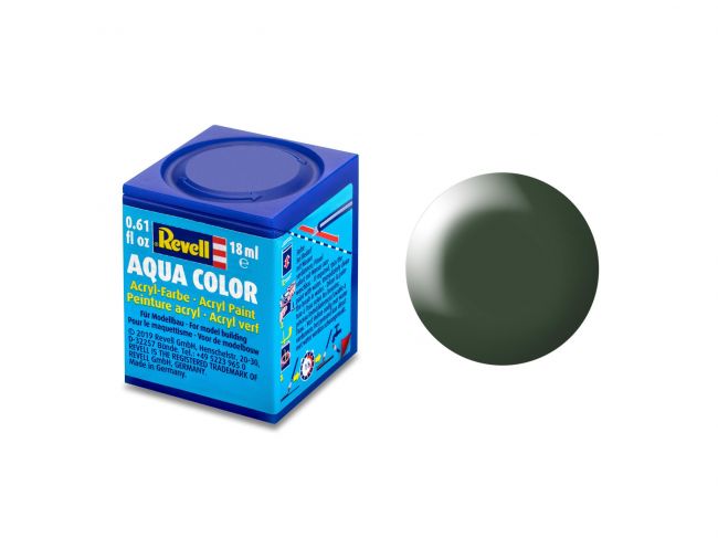 Tinta Revell 36363 Aqua Color ( Verde Escuro, Seda Semi Fosca) 18ml