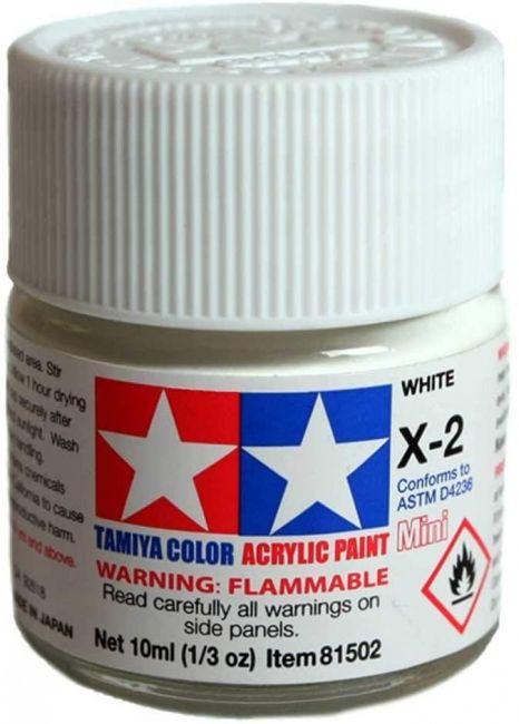 Tinta Tamiya  Acilica X-2 White 10ml Tam 81502