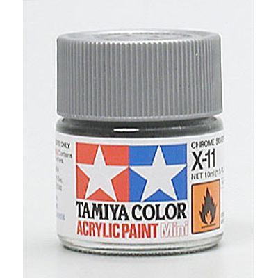 Tinta Tamiya Acrí­lica X-11 Chrome Silver 10ml  TAM 81511