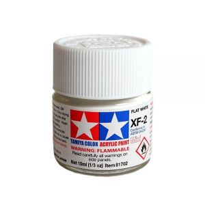 Tinta Tamiya Acrí­lica  XF-2 Flat White 1/3 Oz - 10ml 81702