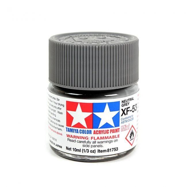 Tinta Tamiya Acrí­lica XF-53 Flat Neutral Gray 1/3 Oz - 10ml Tamiya  XF-53 