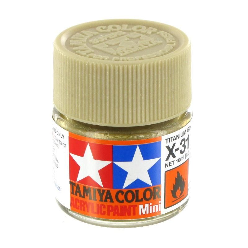 Tinta Tamiya Acrílica X-31 Titan Gold  1/3 Oz - 10ml