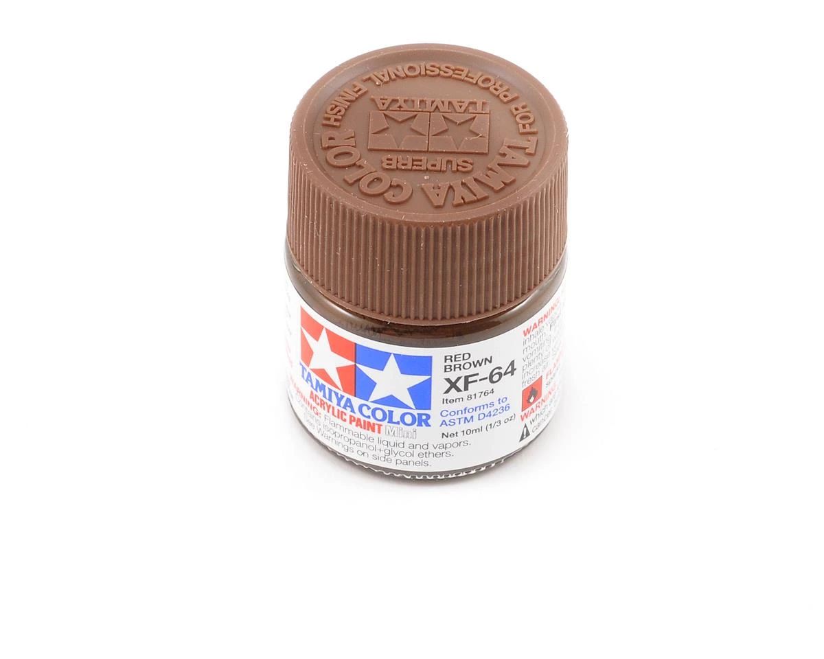 Tinta Tamiya Acrílica XF-64 Flat Red Brown 10ml TAM 81364