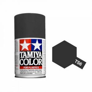 Tinta Tamiya Spray TS-6 Preto Fosco 100ml