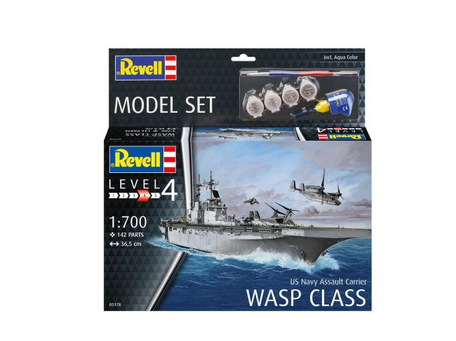 Us Navy Assault Carrier Wasp Class 1/700 Kit Revell 65178