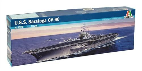 Uss Saratoga Cv - 60 1:720 Kit De Montar Italeri 5520