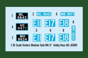 Vickers Medium Tank MK II*1/35 Kit Hobby Boss 83880